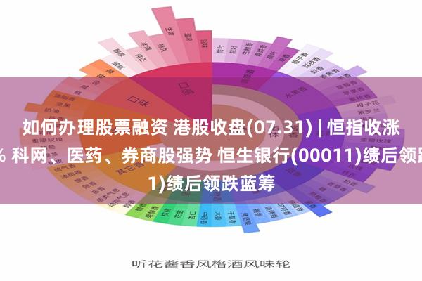 如何办理股票融资 港股收盘(07.31) | 恒指收涨2.01% 科网、医药、券商股强势 恒生银行(00011)绩后领跌蓝筹