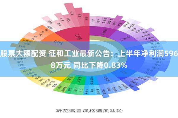 股票大额配资 征和工业最新公告：上半年净利润5968万元 同比下降0.83%