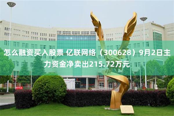 怎么融资买入股票 亿联网络（300628）9月2日主力资金净卖出215.72万元