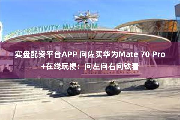 实盘配资平台APP 向佐买华为Mate 70 Pro+在线玩梗：向左向右向钛看